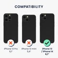 kalibri Case Compatible with Apple iPhone 13 / iPhone 14 - Phone Case Cover - Detachable Card Slot