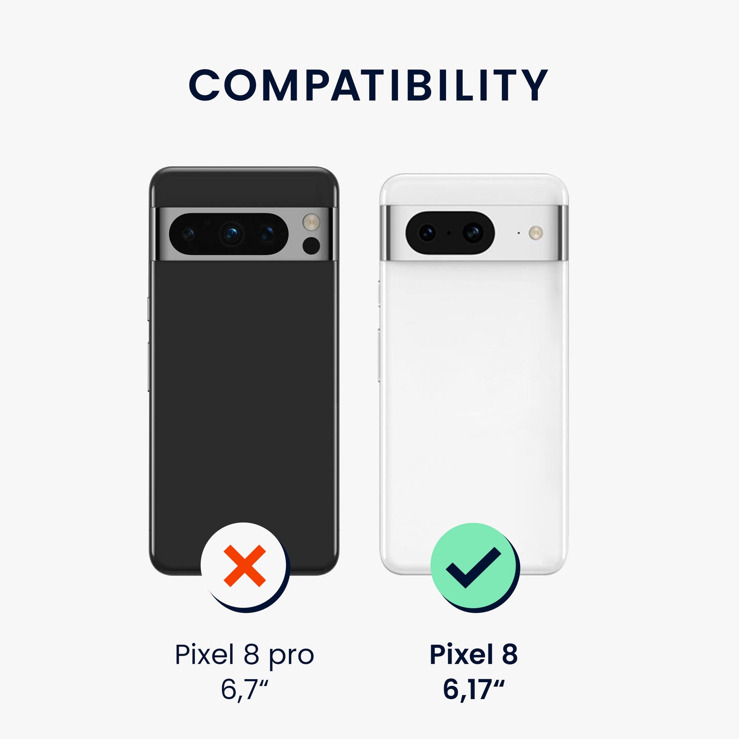 kalibri Wallet Case Compatible with Google Pixel 8