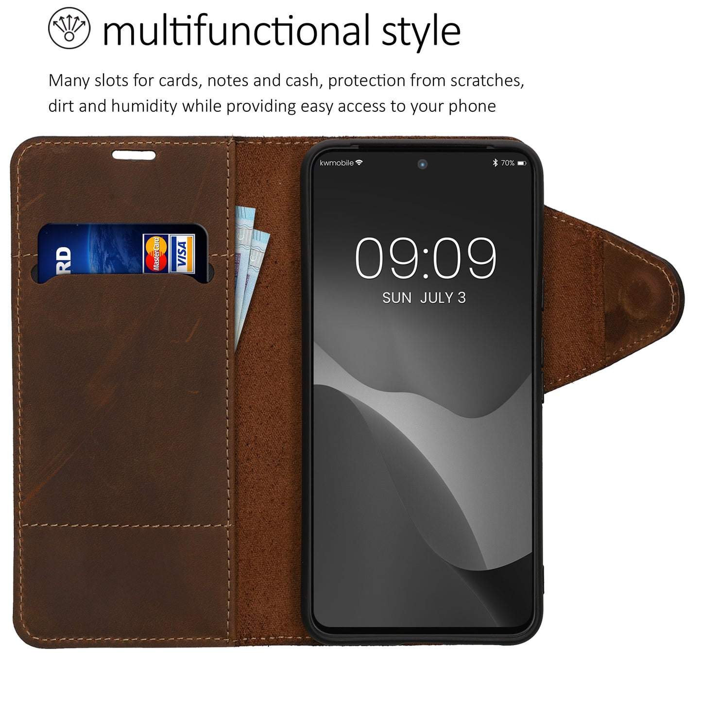 kalibri Wallet Case Compatible with Google Pixel 8