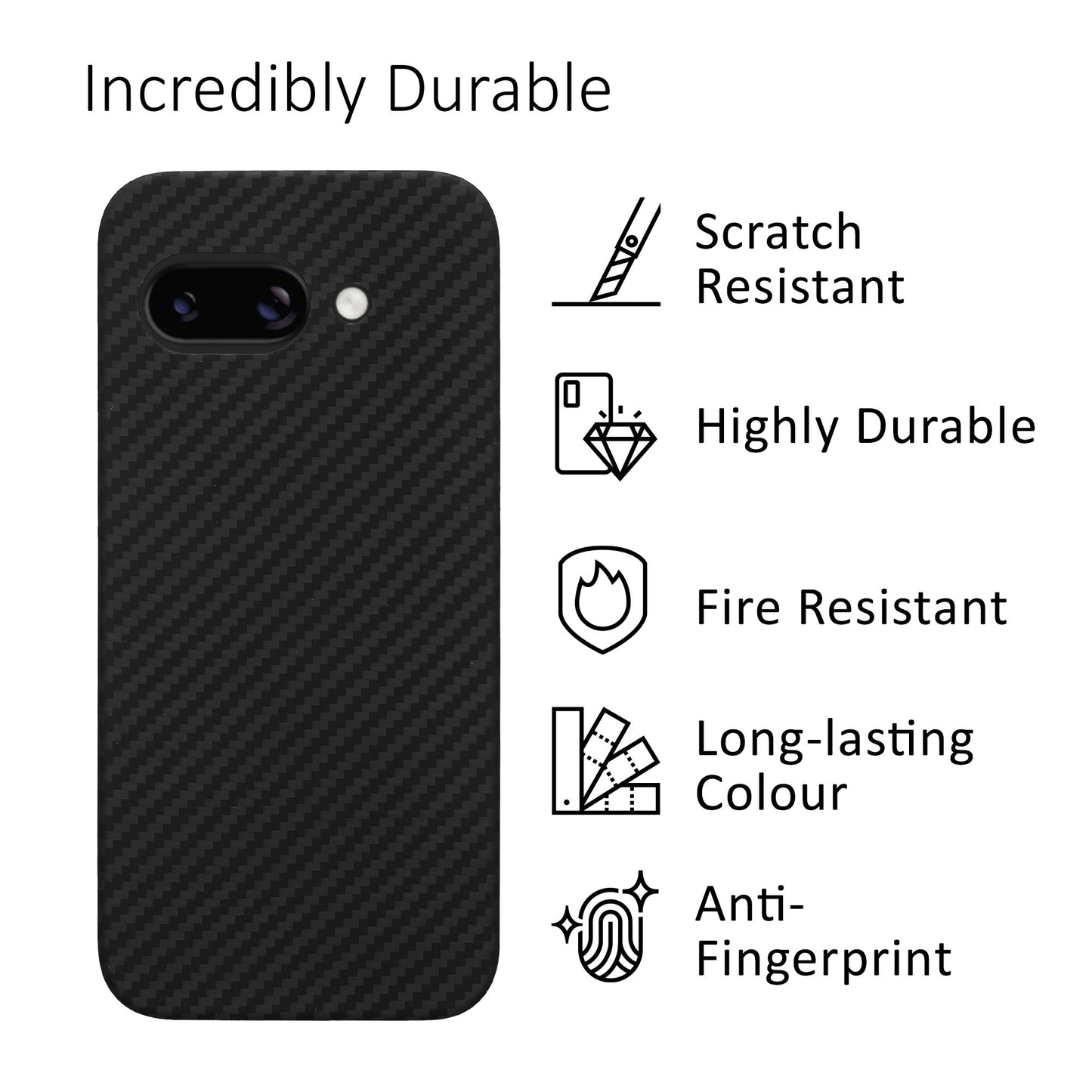 kalibri Protective Case compatible with Google Pixel 9a - Phone Cover Case Mobile Phone Case