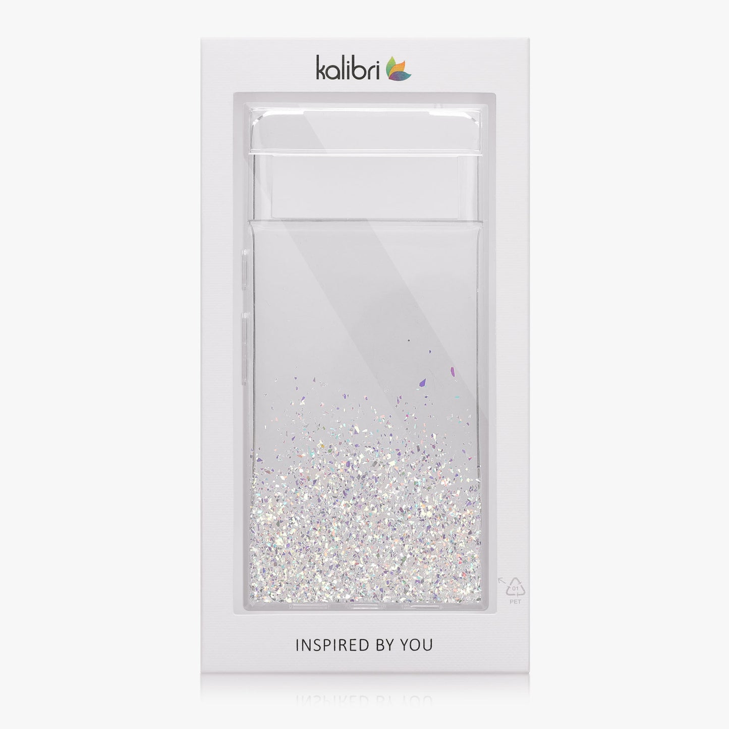 kalibri Case Compatible with Google Pixel 7 - Glitter Cover - Acrylic TPU Protective Case - Phone Cover in Silver