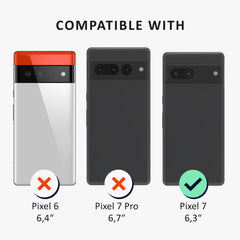 Google Pixel 7 Handyhülle Glitzer Silber