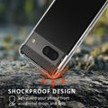 kalibri Case compatible with Google Pixel 7 Case - Phone Cover with Glass Screen Protector - Protective Phone Case