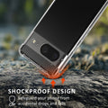 kalibri Case Compatible with Google Pixel 8 - Phone Cover with 2x Glass Screen Protector - Protective Case