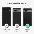 kalibri Case compatible with Google Pixel 7a - Phone Cover with 2x Glass Screen Protector - Phone Case