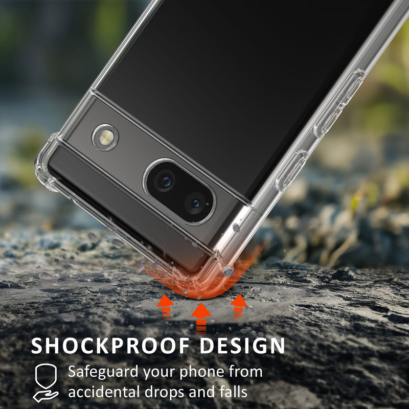 kalibri Case compatible with Google Pixel 7a - Phone Cover with 2x Glass Screen Protector - Phone Case