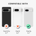 kalibri Case compatible with Google Pixel 8a - Phone Case with 2x Glass Screen Protector - Cover Phone Case