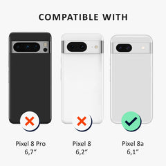 Google Pixel 8a Handyhülle + 2x Schutzglas