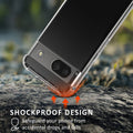 kalibri Case compatible with Google Pixel 8a - Phone Case with 2x Glass Screen Protector - Cover Phone Case