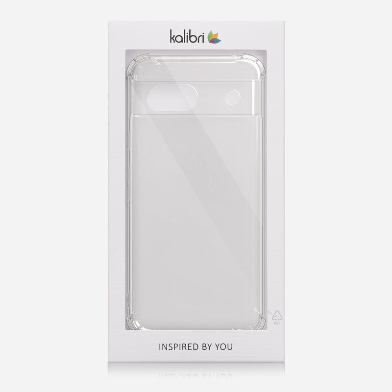 kalibri Case compatible with Google Pixel 8a - Phone Case with 2x Glass Screen Protector - Cover Phone Case