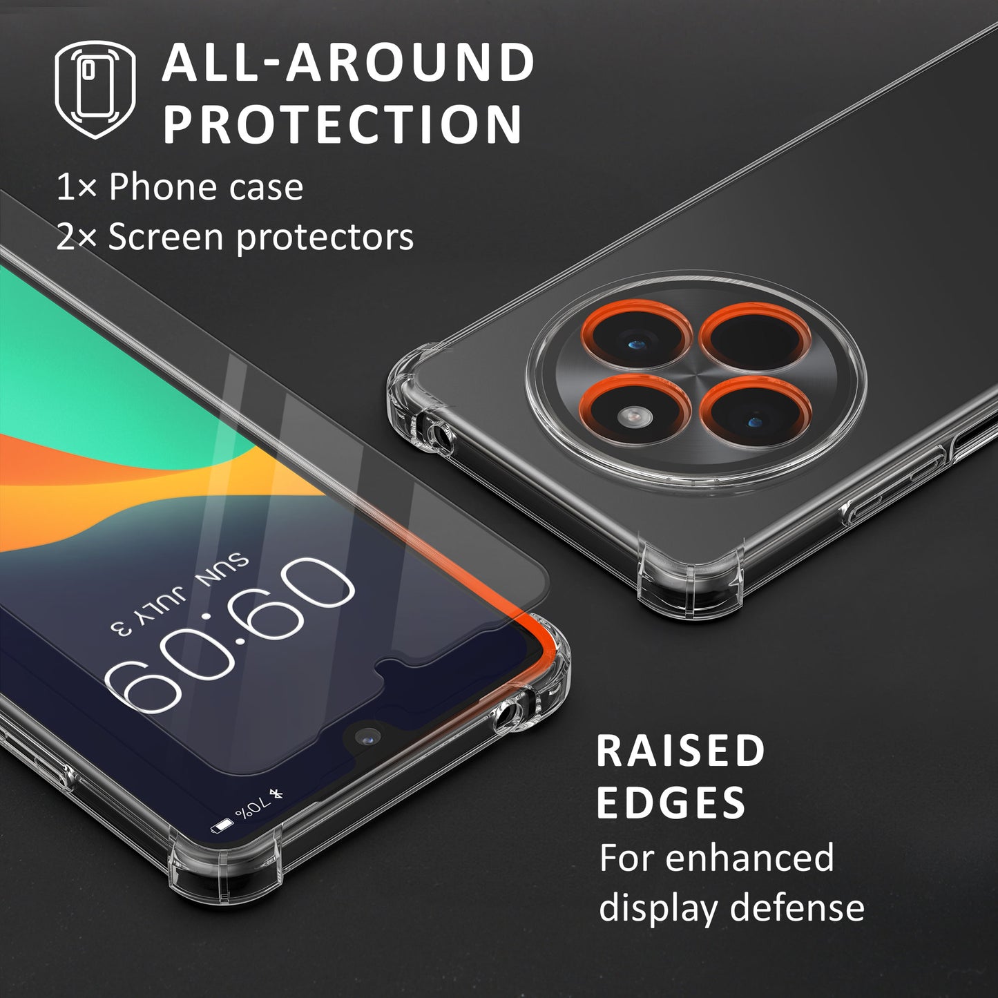 kalibri Case Compatible with Xiaomi Redmi 14C / Poco C75 - Phone Cover with 2x Glass Screen Protector