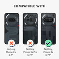 kalibri Case Compatible with Nothing Phone 3a - Phone Cover with 2x Glass Screen Protectors