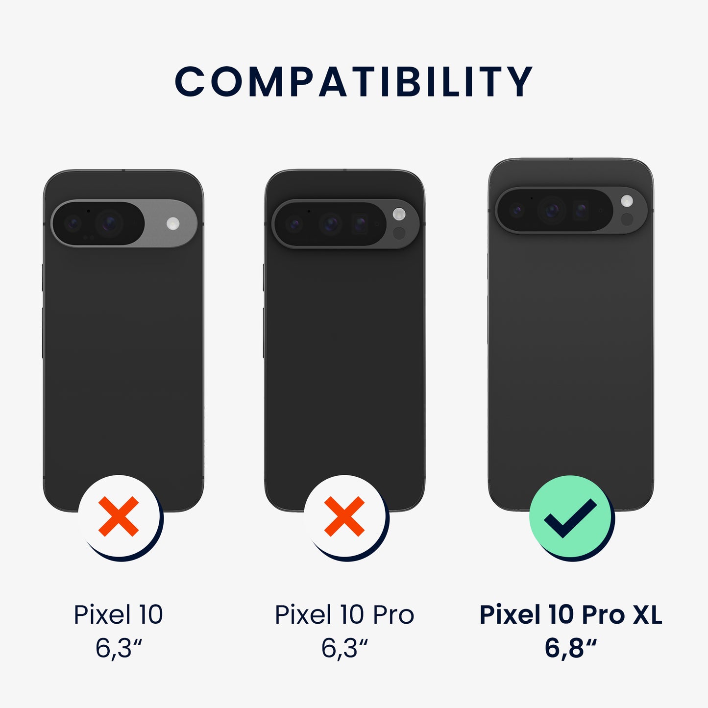 kalibri Protective Case compatible with Google Pixel 10 Pro XL