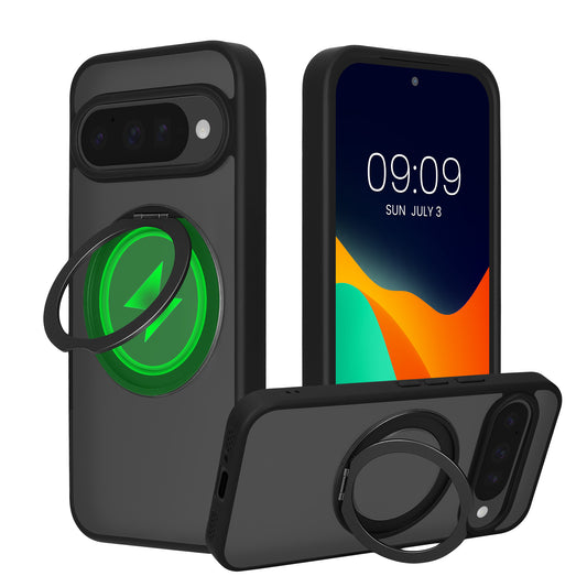 kalibri Protective Case with Stand Ring Holder Compatible with Google Pixel 10 / Pixel 10 Pro Case - Kickstand 360° Ring Hard Case Compatible with MagSafe