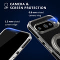 kalibri Protective Case with Stand Ring Holder Compatible with Google Pixel 10 / Pixel 10 Pro Case - Kickstand 360° Ring Hard Case Compatible with MagSafe