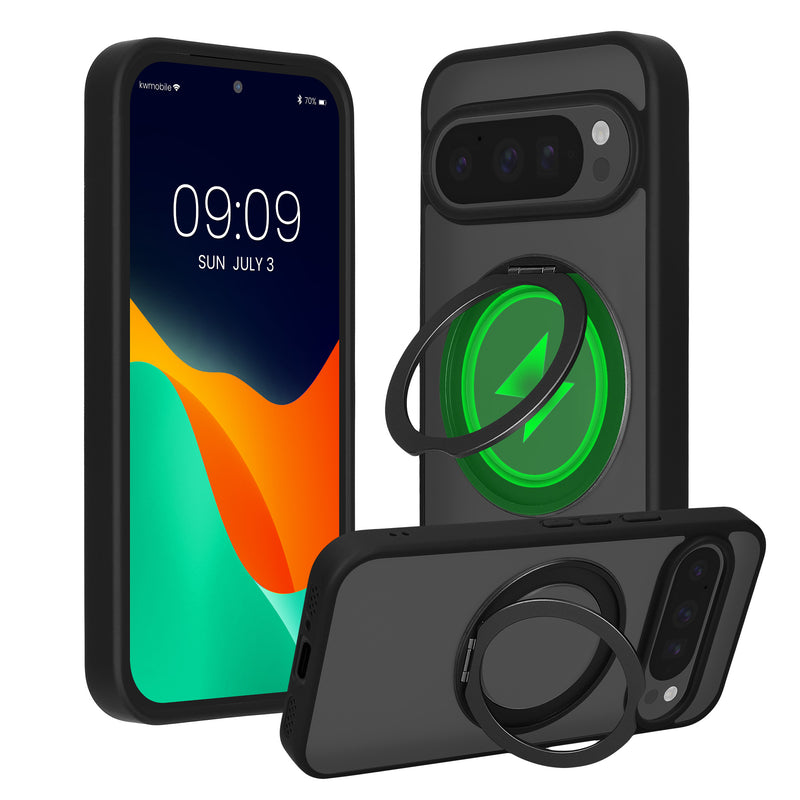 kalibri Protective Case with Ring Holder Compatible with Google Pixel 10 Pro XL Case - Kickstand 360° Ring Hardcase Compatible with MagSafe