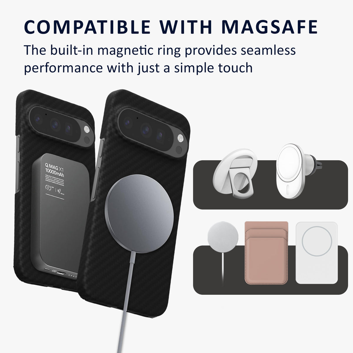 kalibri Case for Google Pixel 10 / Pixel 10 Pro Case - Cover Case Phone Cover - Compatible with MagSafe