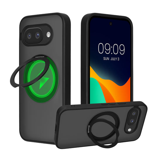 kalibri Protective Case with Ring Holder Compatible with Google Pixel 10a Case - Kickstand 360° Ring Hard Case Compatible with MagSafe