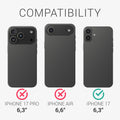 kalibri Flip Hülle Ultra Slim kompatibel mit Apple iPhone 17 - Leder Case Schutzhülle Tasche in Braun Braun