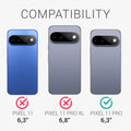 kalibri Schutzhülle kompatibel mit Google Pixel 11 Pro - Hülle Aramid - Handy Cover Case Handyhülle Schwarz matt