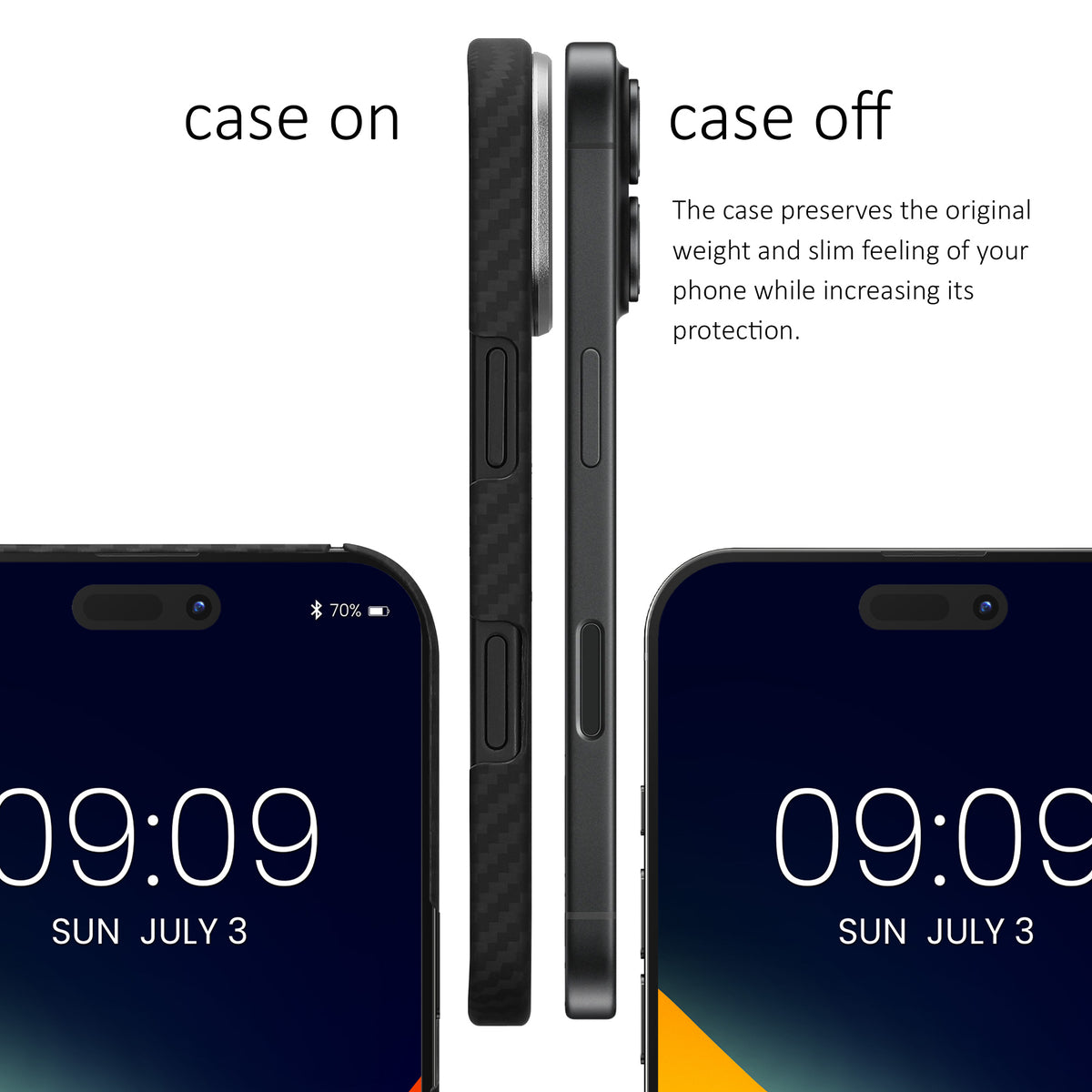 kalibri Schutzhülle kompatibel mit Apple iPhone 17 - Hülle Aramid Schwarz matt