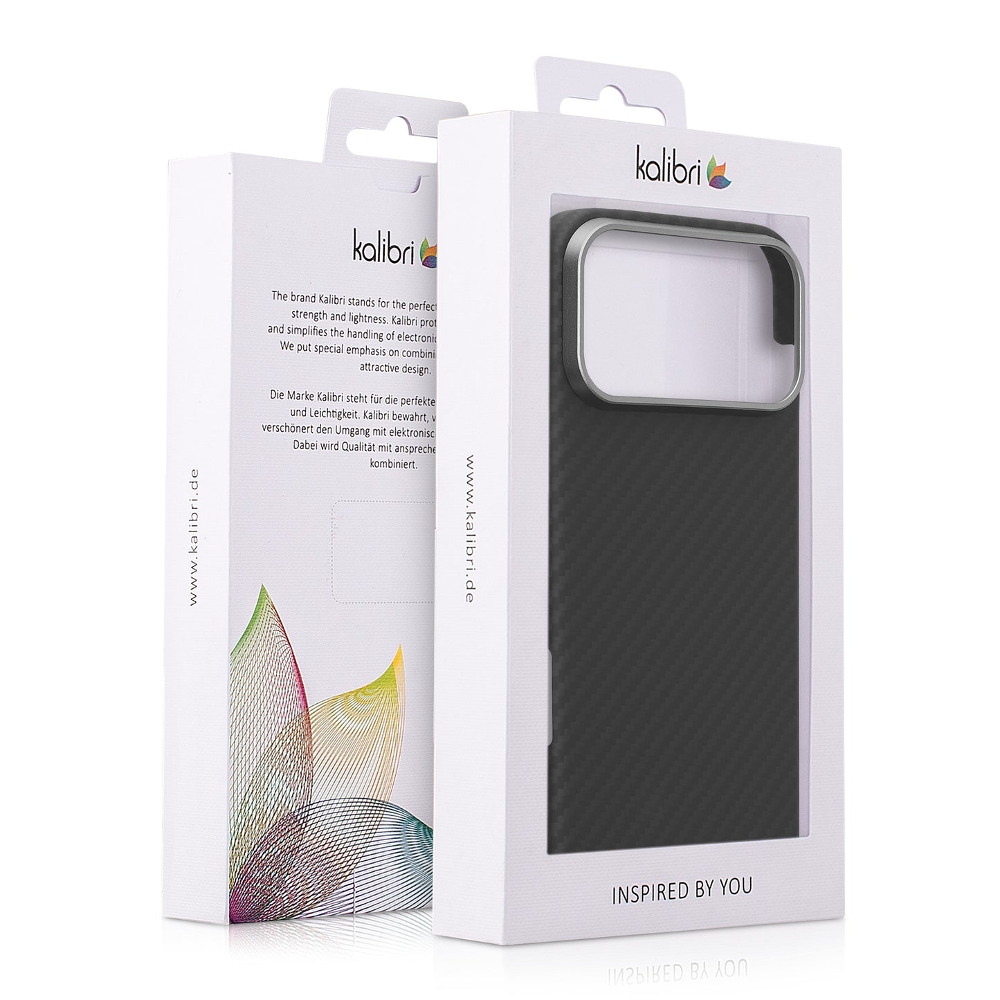 kalibri Schutzhülle kompatibel mit Apple iPhone 17 Pro Max - Hülle Aramid Schwarz matt
