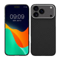 kalibri Schutzhülle kompatibel mit Apple iPhone 17 Pro Max - Hülle Aramid Schwarz matt