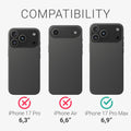 kalibri Schutzhülle kompatibel mit Apple iPhone 17 Pro Max - Hülle Aramid Schwarz matt
