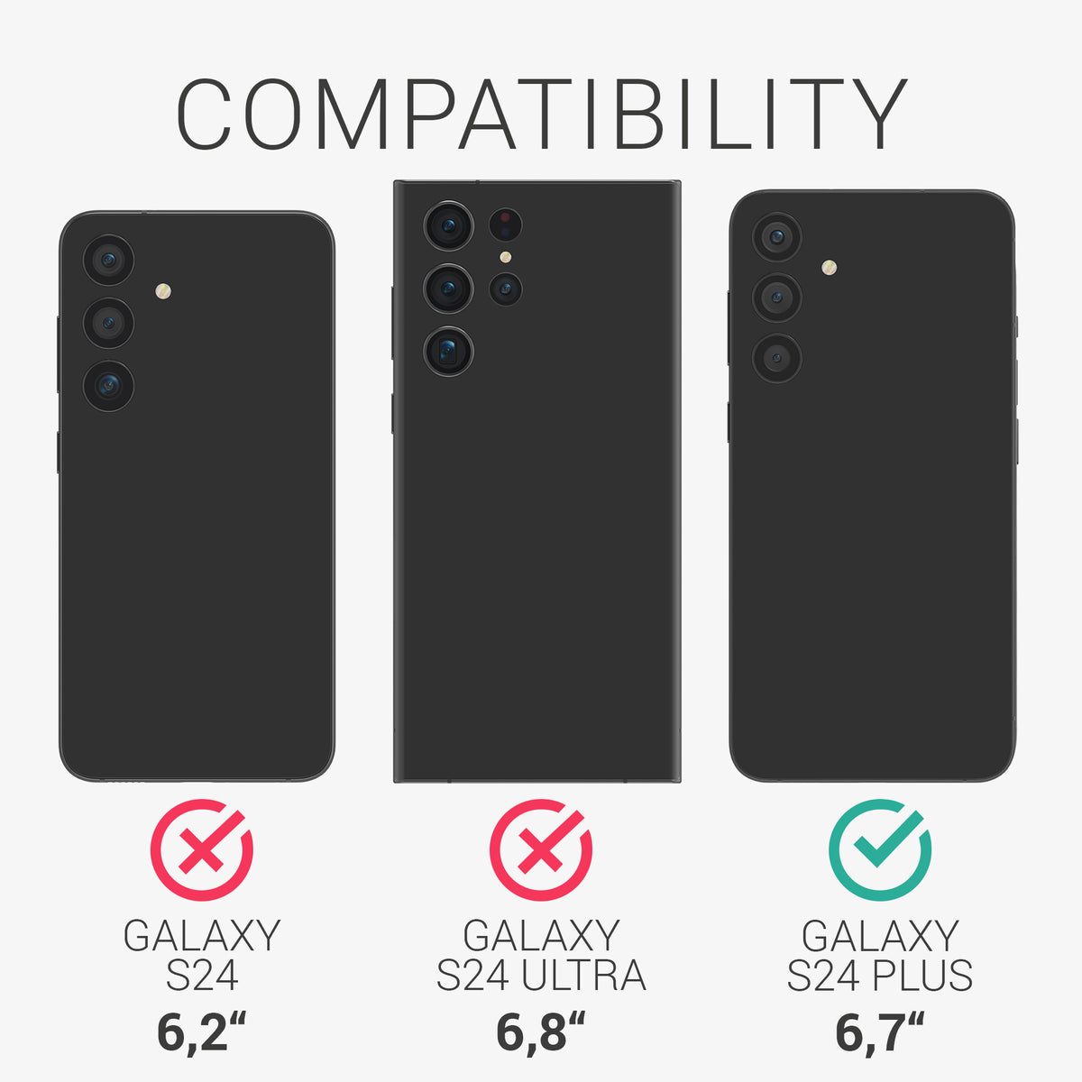Samsung Galaxy S24 Plus Phone Case Black Carbon