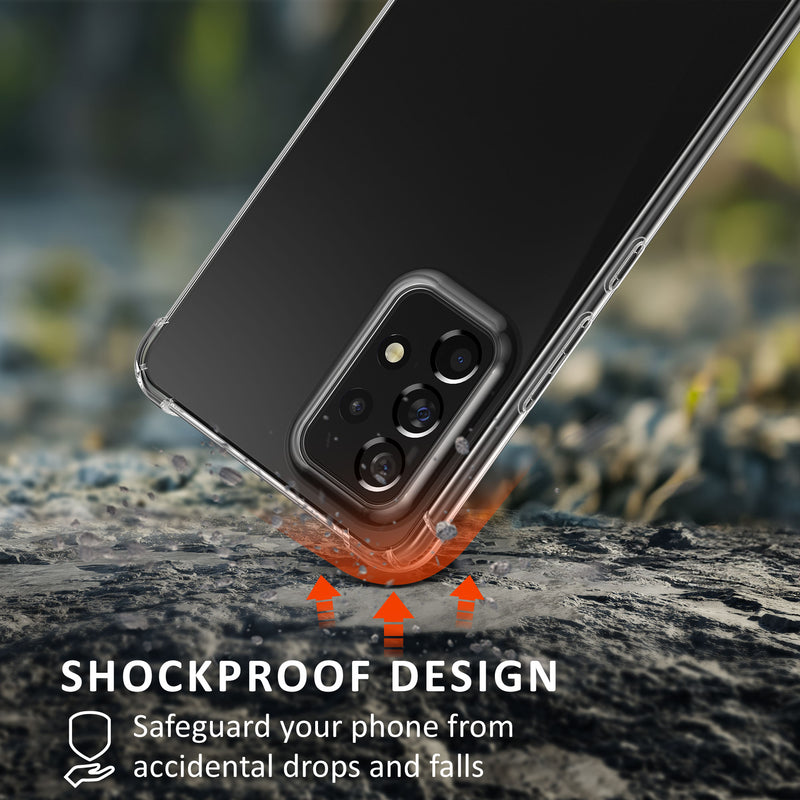 kalibri Case Compatible with Samsung Galaxy A53 5G - Phone Cover with 2x Glass Screen Protectors - Back Cover