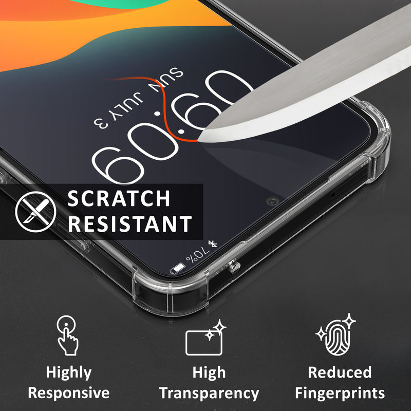 kalibri Case Compatible with Samsung Galaxy S25 - Phone Cover with 2x Glass Screen Protector - Mobile Phone Case