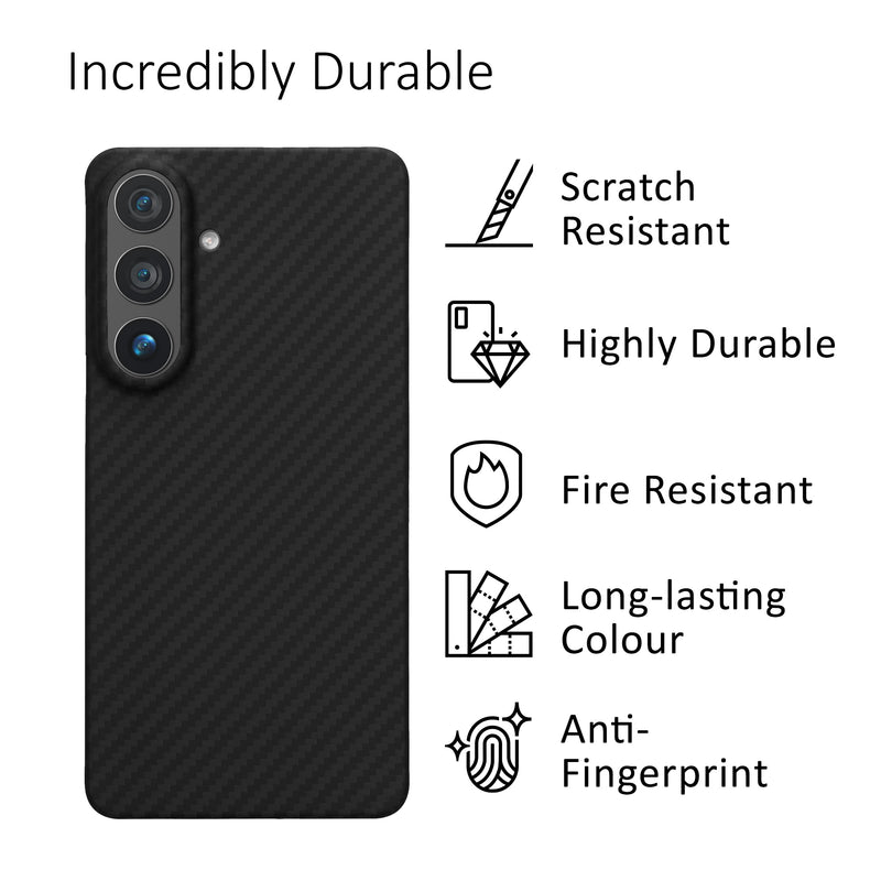 Samsung Galaxy S26 Aramid Carbon Hardcover Phone Case
