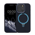 kalibri Case Compatible with Apple iPhone 15 Pro Case - Silicone Case Compatible with MagSafe - Cover with Stand Finger Holder