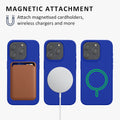 kalibri Case compatible with Apple iPhone 15 Pro Case - Magnetic Silicone Case compatible with MagSafe - Cover with 2x Screen Protectors - Rubberized Phone Case