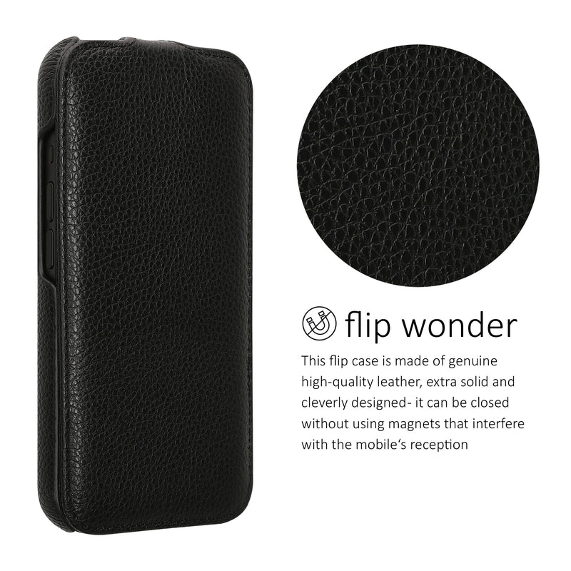 kalibri Ultra Slim Flip Case compatible with Apple iPhone 16 Cover Protective Case Pouch