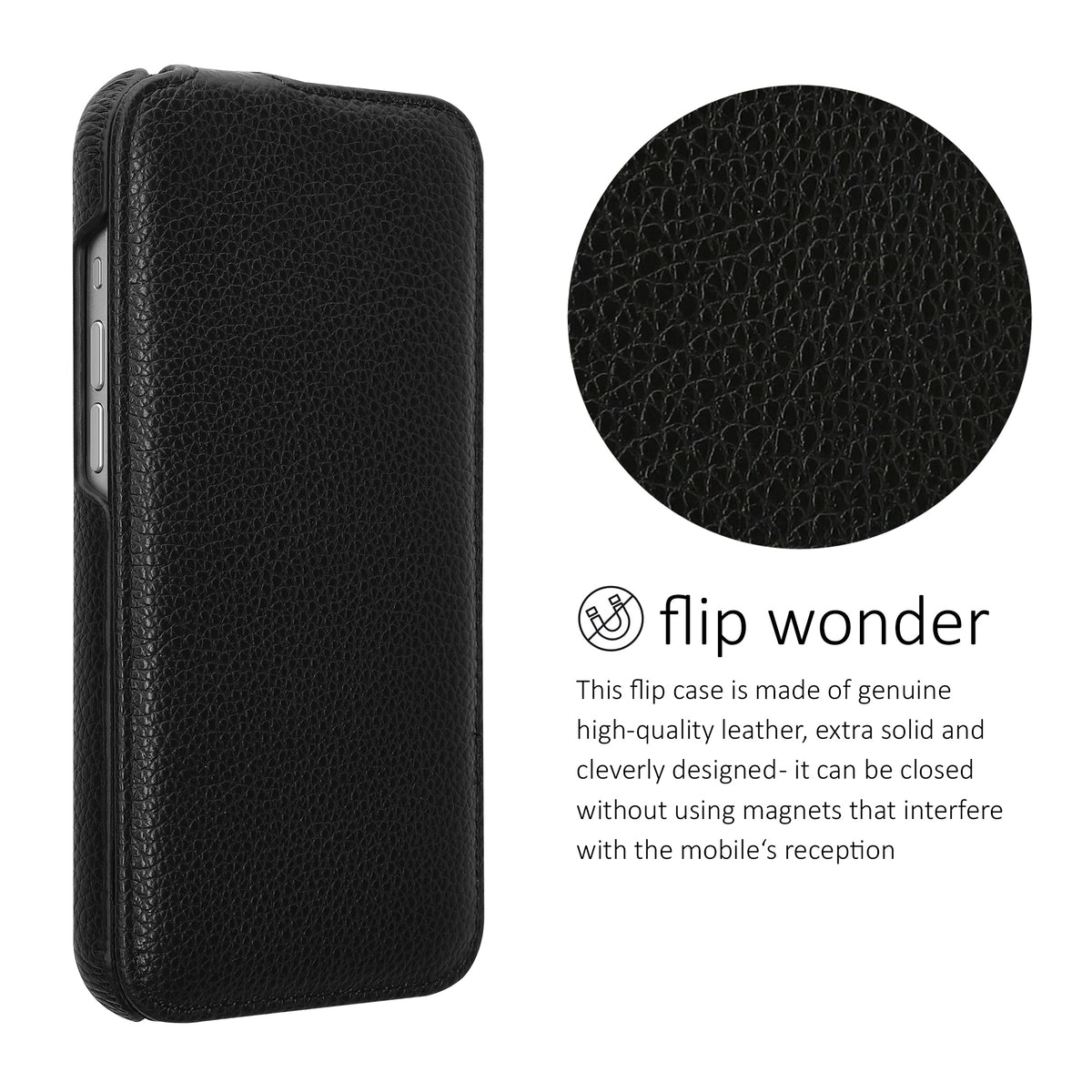 kalibri Flip Case Ultra Slim Compatible with Apple iPhone 16 Pro Max