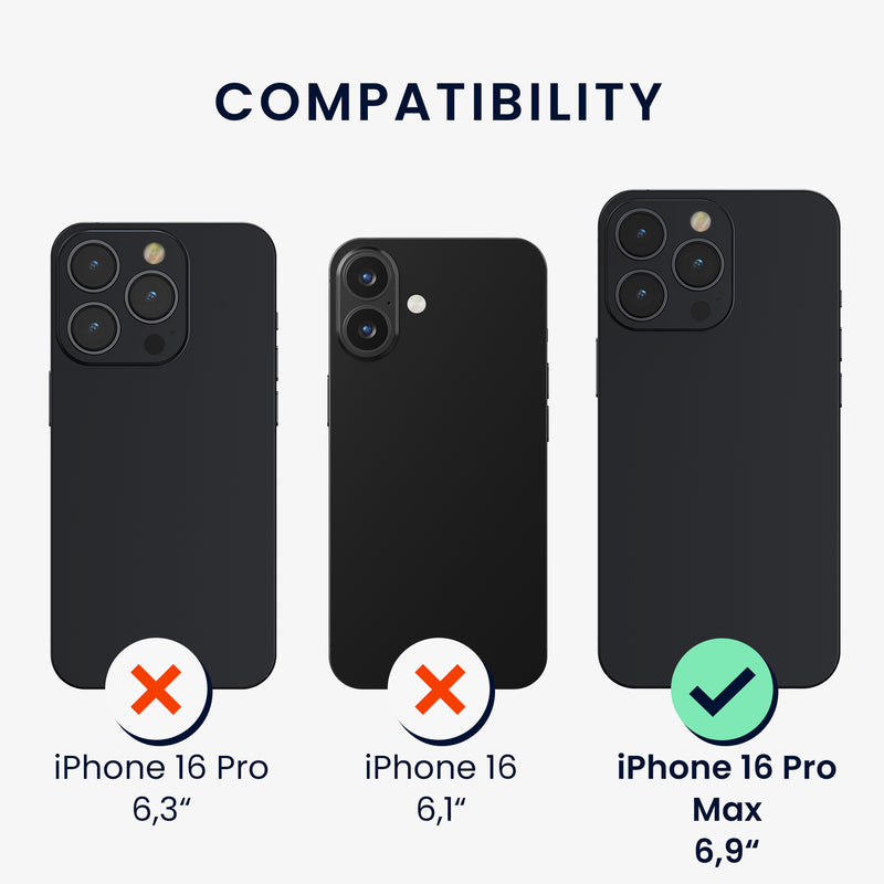 kalibri Flip Case Ultra Slim Compatible with Apple iPhone 16 Pro Max