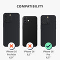 kalibri Protective Cover Compatible with Apple iPhone 16 Pro Hardcover Phone Case