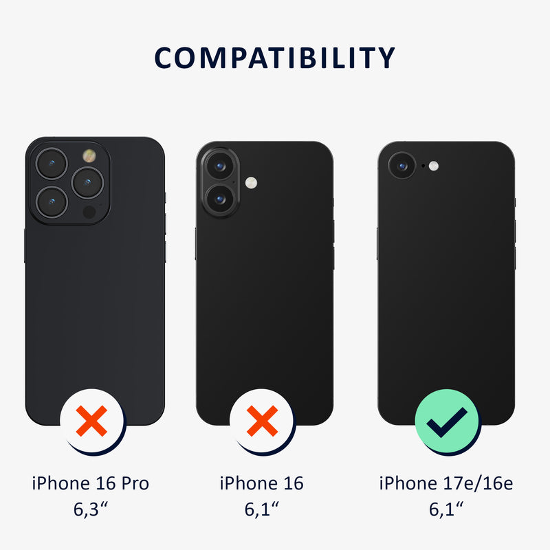 kalibri Flip Case Ultra Slim compatible with Apple iPhone 17e / iPhone 16e