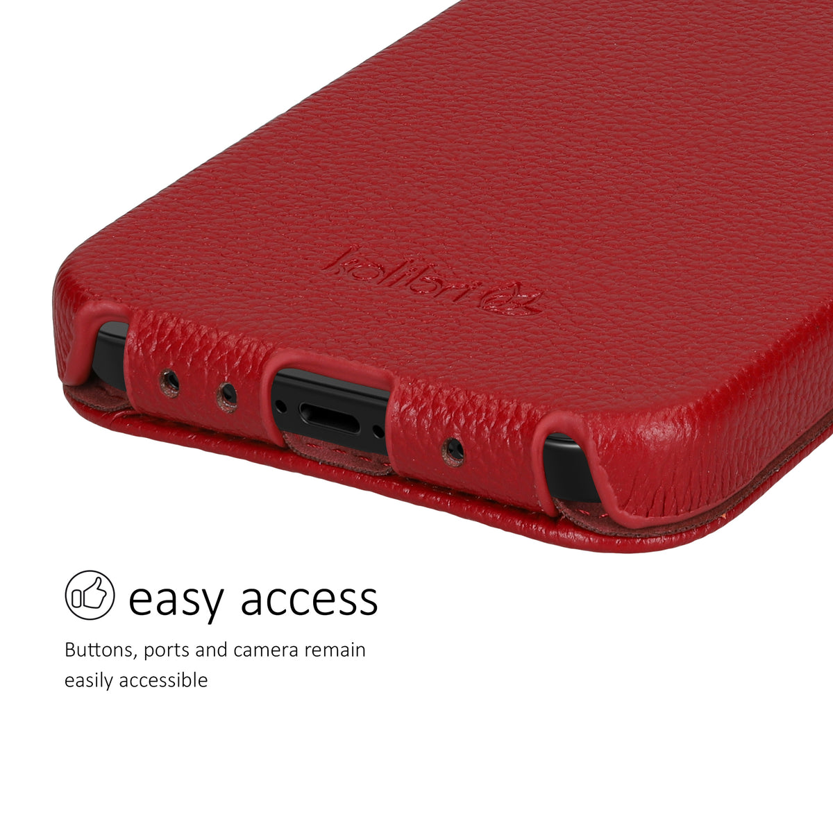 kalibri Flip Case Ultra Slim compatible with Apple iPhone 17e / iPhone 16e