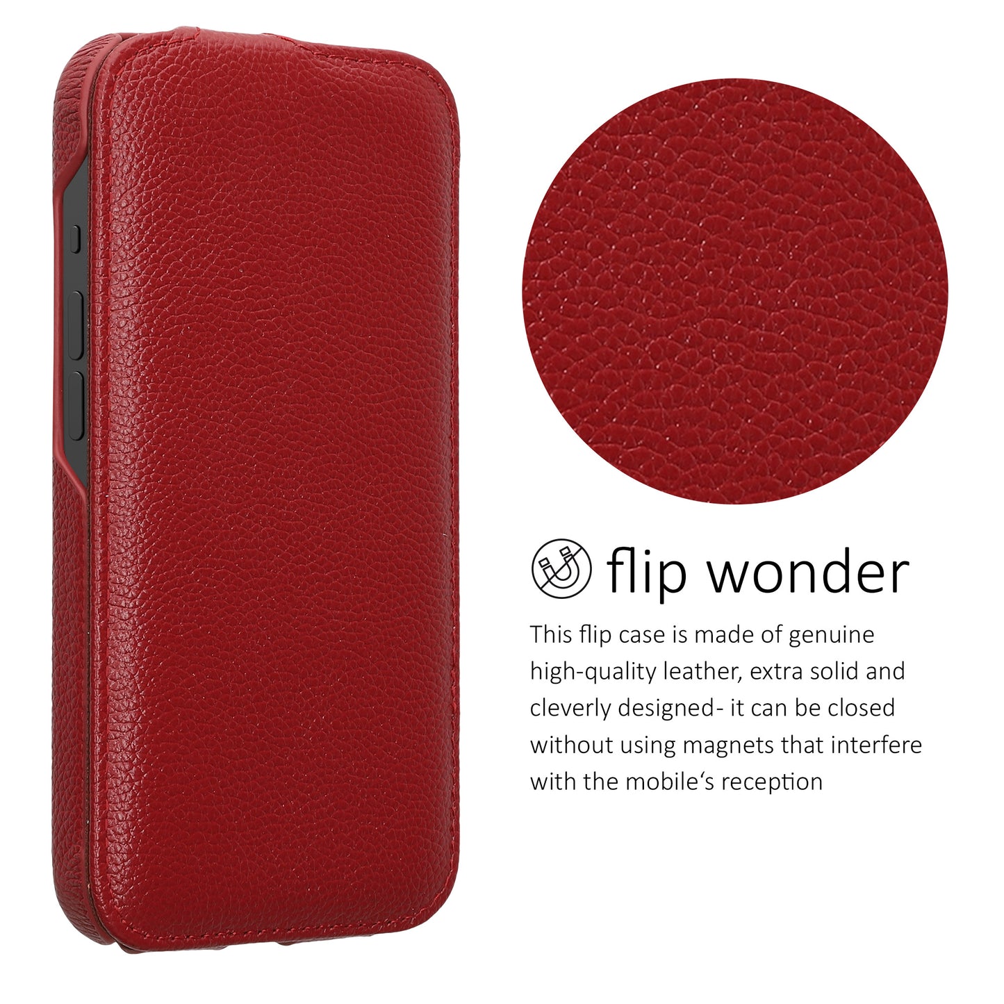 kalibri Flip Case Ultra Slim compatible with Apple iPhone 17e / iPhone 16e