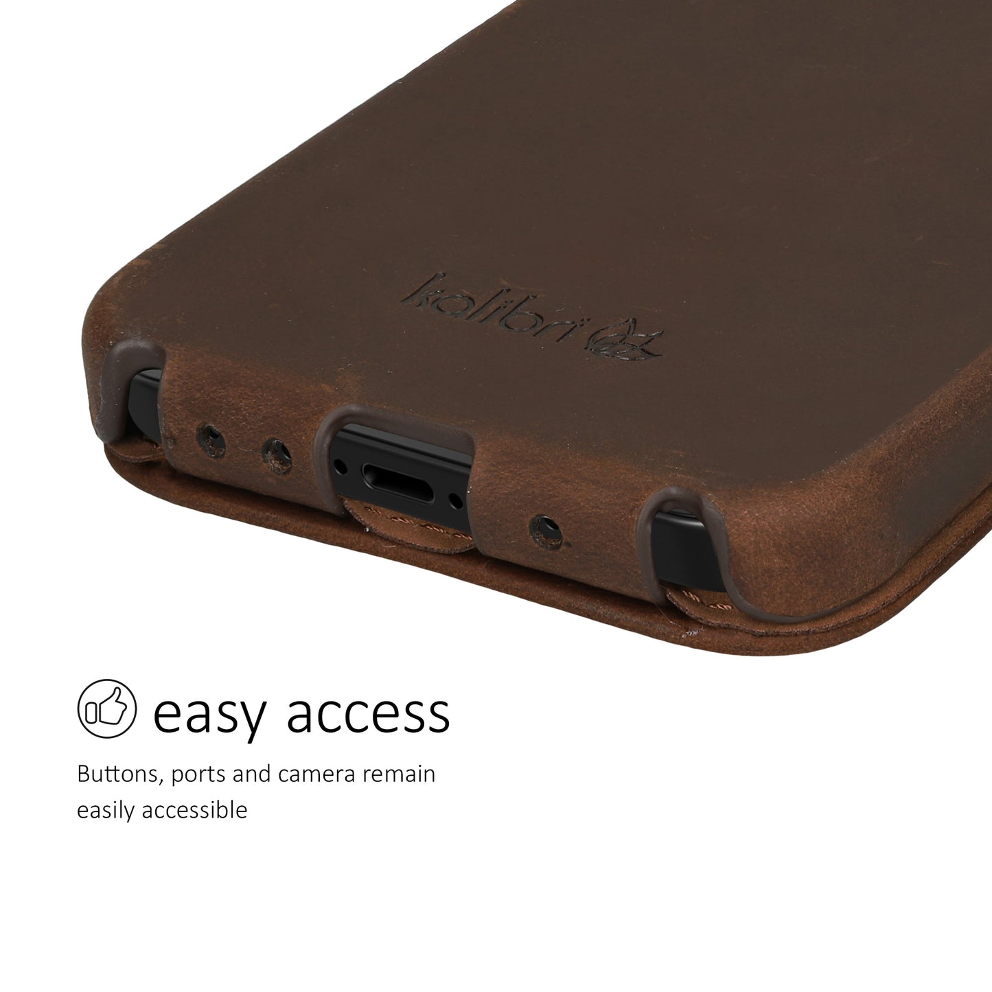 kalibri Flip Case Ultra Slim compatible with Apple iPhone 17e / iPhone 16e