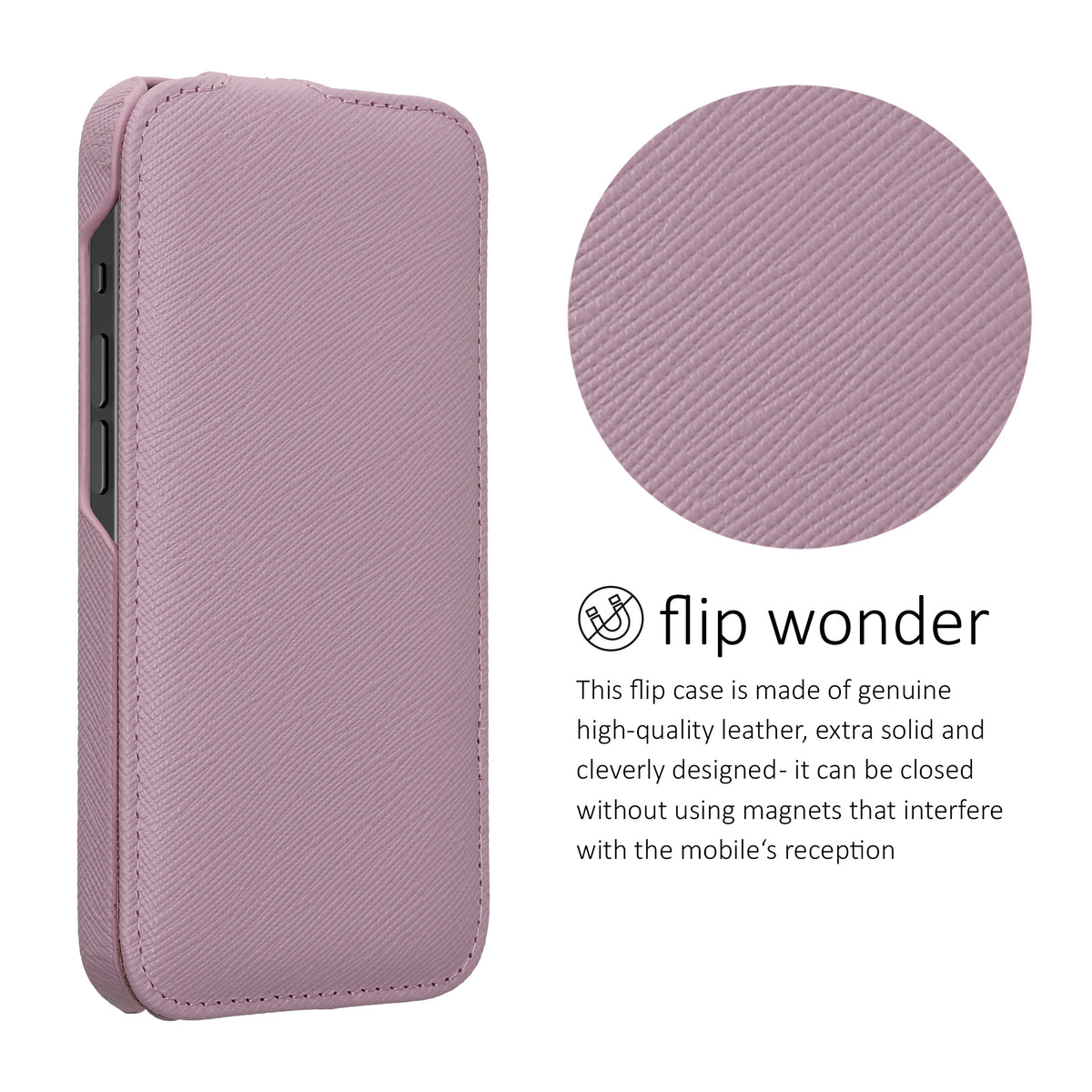 kalibri Flip Case Ultra Slim compatible with Apple iPhone 17e / iPhone 16e