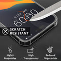 kalibri Case Compatible with Apple iPhone 16 Pro Max - Phone Case with 2x Glass Screen Protector - Cover Phone Case