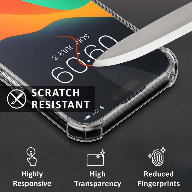 kalibri Case Compatible with Apple iPhone 17 Pro - Phone Cover with 2x Glass Screen Protector - Protective Case