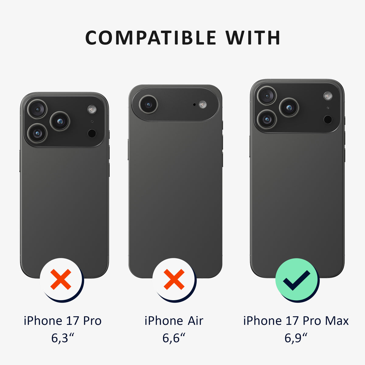 kalibri Case for iPhone 17 Pro Max - Phone Protective Cover - Case Phone Cover - Compatible with MagSafe