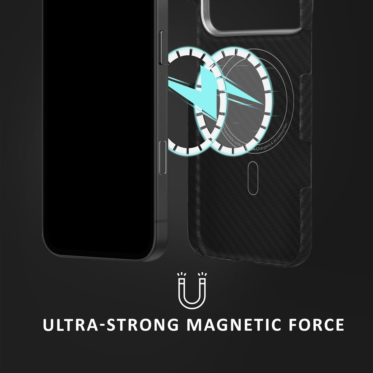 kalibri Case for iPhone 17 Pro Max - Phone Protective Cover - Case Phone Cover - Compatible with MagSafe