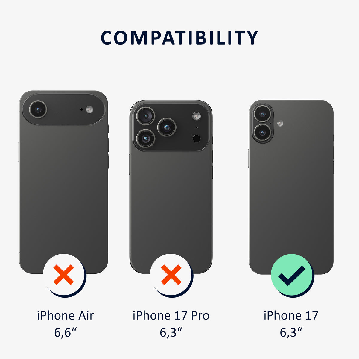 iPhone 17 Genuine Leather Hard Phone Case