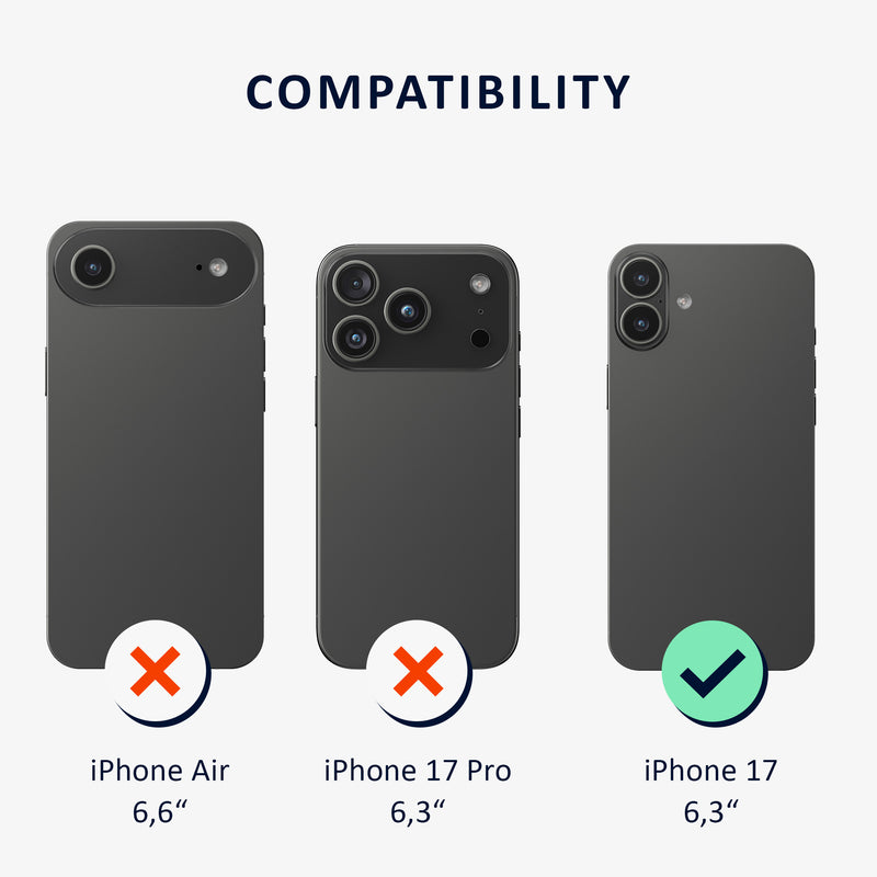 iPhone 17 Genuine Leather Hard Phone Case