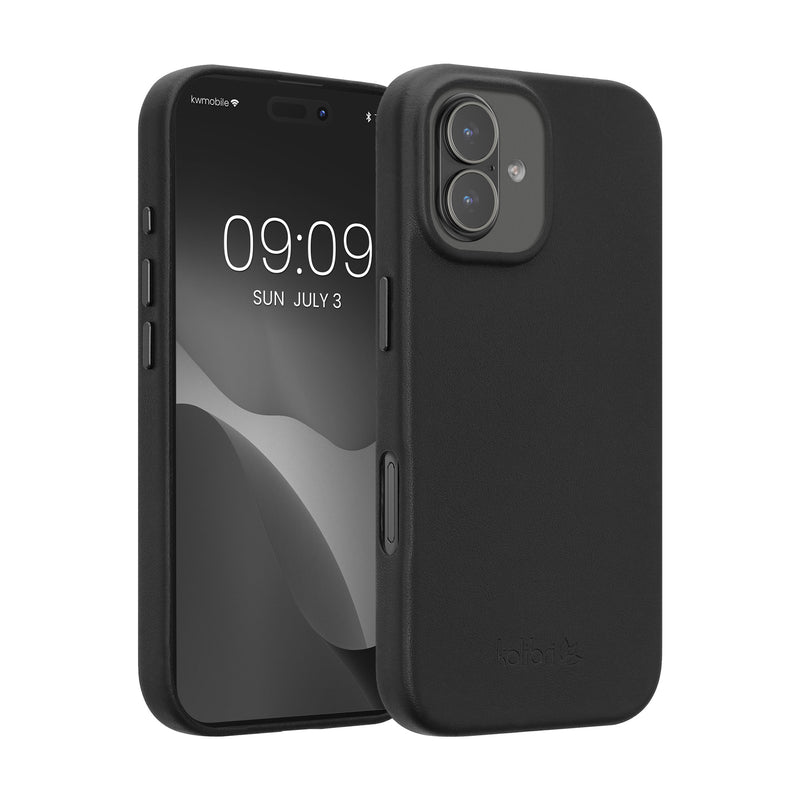 iPhone 17 Genuine Leather Hard Phone Case